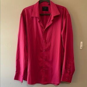 Flex Men's Pink Dress Shirt Size XL